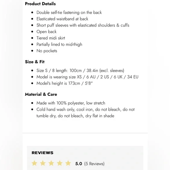 Puff sleeve sage green midi dress - Picture 4 of 4